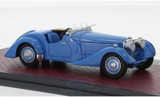 Modellautos Bugatti 57 1/43 Matrix Type S Corsica Roadster blau RHD 1937 Malcolm Campbell #531 Bugatti 57 1/43 Matrix Type S Corsica Roadster blau RHD 1937 Malcolm Campbell #531 modellautos