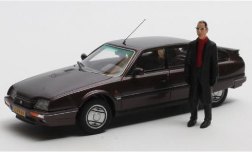 Citroen CX 1/43 Matrix 25 GTi Turbo 2 mettalic violett 1986 Rotterdam Edition avec Figur: Jules D. modellautos