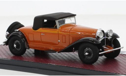 Modellautos Bugatti 46 1/43 Matrix Type Cabriolet de Villars orange/braun RHD 1930 Bugatti 46 1/43 Matrix Type Cabriolet de Villars orange/braun RHD 1930 modellautos