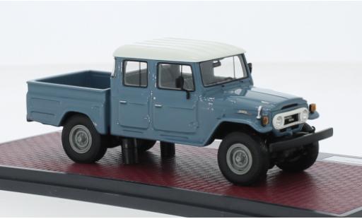 Modellautos Toyota Land Cruiser 1/43 Matrix HJ45 Crew Cab gris/blanche Toyota Land Cruiser 1/43 Matrix HJ45 Crew Cab gris/blanche modellautos