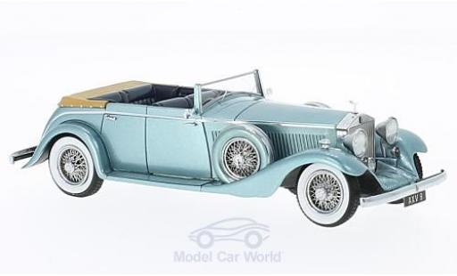 Modellautos Rolls Royce Phantom 1/43 Matrix II Continental All-Weather Tourer mettalic blau 1934 Nubar Gulbenkian Hooper #7RY Rolls Royce Phantom 1/43 Matrix II Continental All-Weather Tourer mettalic blau 1934 Nubar Gulbenkian Hooper #7RY modellautos