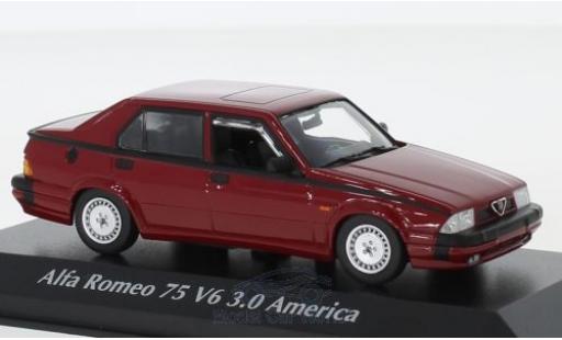 Modellautos Alfa Romeo 75 1/43 Maxichamps V6 3.0 America rot 1987 Alfa Romeo 75 1/43 Maxichamps V6 3.0 America rot 1987 modellautos