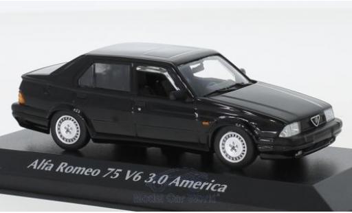 Modellautos Alfa Romeo 75 1/43 Maxichamps V6 3.0 America schwarz 1987 Alfa Romeo 75 1/43 Maxichamps V6 3.0 America schwarz 1987 modellautos