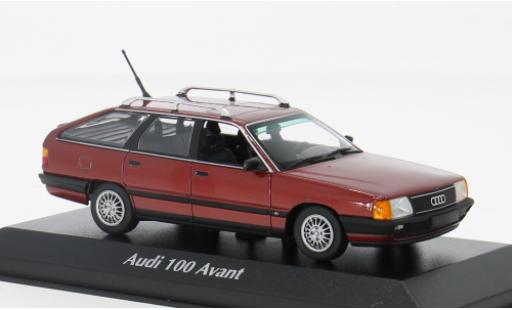 Audi 100 1/43 Maxichamps (C3) Avant rot 1990 1:43 modellautos