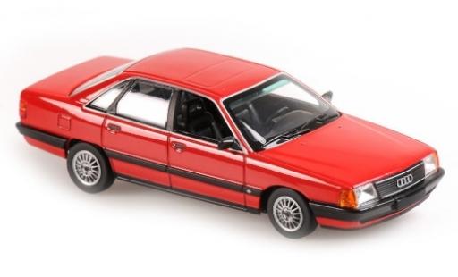 Modellautos Audi 100 1/43 Maxichamps rot 1990 Audi 100 1/43 Maxichamps rot 1990 modellautos