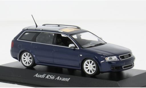 Audi A6 1/43 Maxichamps Avant metallise blau 2002 1:43 modellautos