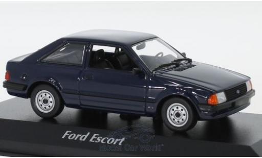 Modellautos Ford Escort 1/43 Maxichamps MK III blau 1981 Ford Escort 1/43 Maxichamps MK III blau 1981 modellautos