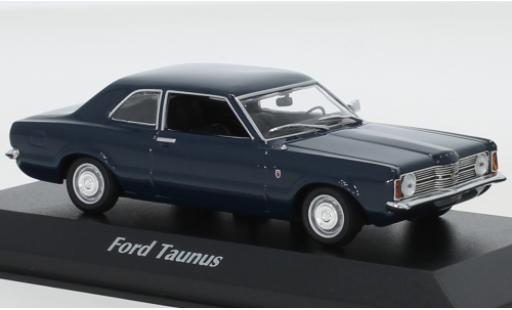 Modellautos Ford Taunus 1/43 Maxichamps (TCI) blau 1970 Ford Taunus 1/43 Maxichamps (TCI) blau 1970 modellautos