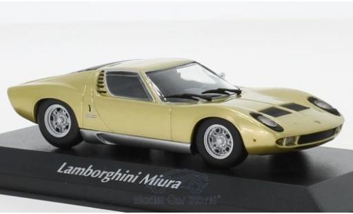 Modellautos Lamborghini Miura 1/43 Maxichamps gold 1966 Lamborghini Miura 1/43 Maxichamps gold 1966 modellautos