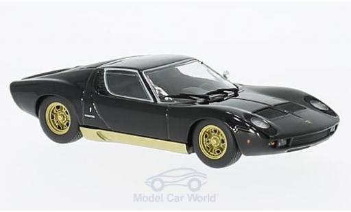 Lamborghini Miura 1/43 Maxichamps schwarz/gold 1966 modellautos