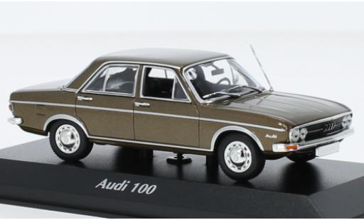 Modellautos Audi 100 1/43 Maxichamps metallise brun 1969 Audi 100 1/43 Maxichamps metallise brun 1969 modellautos