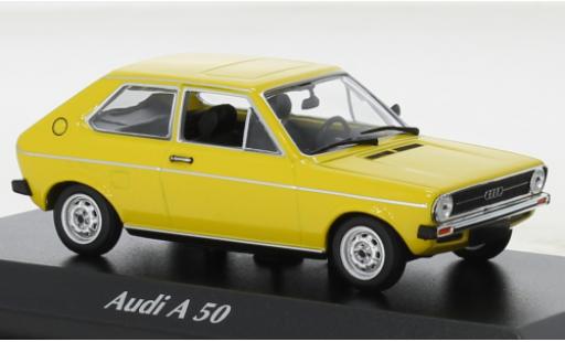 Modellautos Audi 50 1/43 Maxichamps gelb 1975 Audi 50 1/43 Maxichamps gelb 1975 modellautos