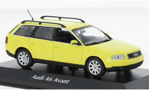 Audi A6 1/43 Maxichamps Avant gelb 1997 modellautos