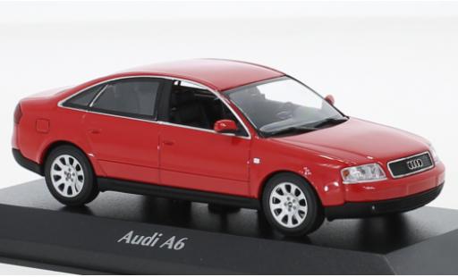 Modellautos Audi A6 1/43 Maxichamps rot 1997 Audi A6 1/43 Maxichamps rot 1997 modellautos