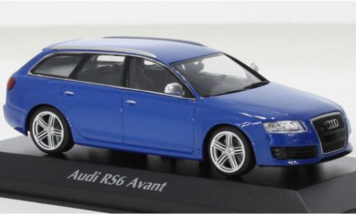 Modellautos Audi RS6 1/43 Maxichamps Avant metallise bleu 2007 Audi RS6 1/43 Maxichamps Avant metallise bleu 2007 modellautos