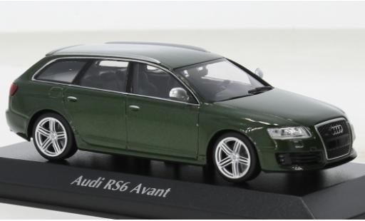 Modellautos Audi RS6 1/43 Maxichamps Avant metallise vert 2007 Audi RS6 1/43 Maxichamps Avant metallise vert 2007 modellautos