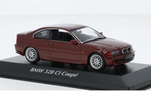 Modellautos Bmw 328 1/43 Maxichamps CI (E46) metallise rouge foncé 1999 Bmw 328 1/43 Maxichamps CI (E46) metallise rouge foncé 1999 modellautos