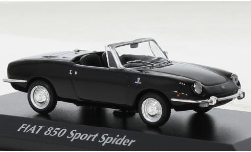 Modellautos Fiat 850 1/43 Maxichamps Sport Spider metallise noire 1968 Fiat 850 1/43 Maxichamps Sport Spider metallise noire 1968 modellautos