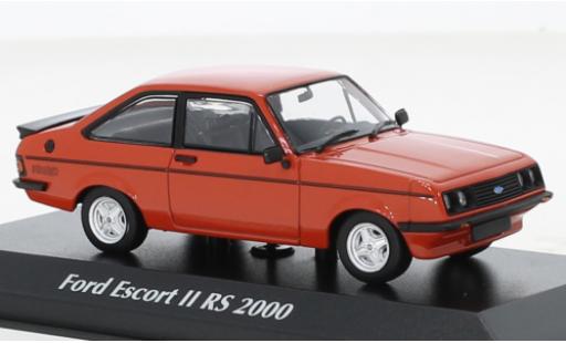 Ford Escort 1/43 Maxichamps MK II RS 2000 rot 1976 modellautos