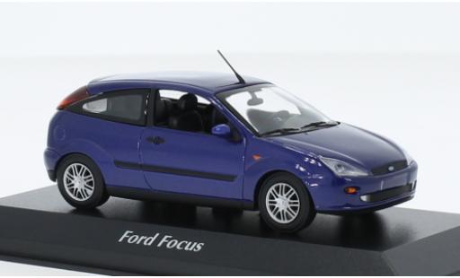 Modellautos Ford Focus 1/43 Maxichamps MK I metallise bleu 1998 Ford Focus 1/43 Maxichamps MK I metallise bleu 1998 modellautos