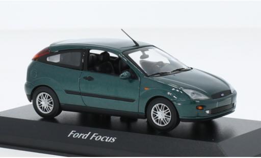 Modellautos Ford Focus 1/43 Maxichamps MK I metallise vert 1998 Ford Focus 1/43 Maxichamps MK I metallise vert 1998 modellautos