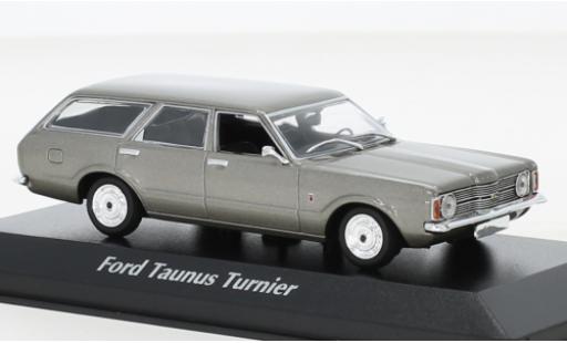 Modellautos Ford Taunus 1/43 Maxichamps (TC I) Turnier metallise grau 1970 Ford Taunus 1/43 Maxichamps (TC I) Turnier metallise grau 1970 modellautos