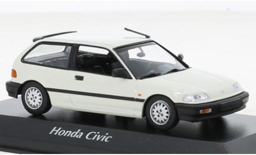 Modellautos Honda Civic 1/43 Maxichamps weiss 1990 Honda Civic 1/43 Maxichamps weiss 1990 modellautos