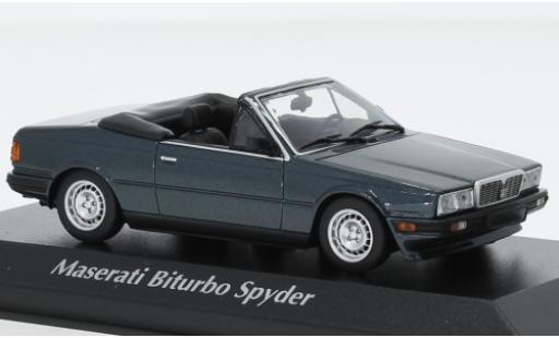 Modellautos Maserati Biturbo 1/43 Maxichamps Spyder metallise vert 1982 Maserati Biturbo 1/43 Maxichamps Spyder metallise vert 1982 modellautos