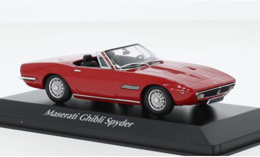 Maserati Ghibli 1/43 Maxichamps Spyder rouge 1969 modellautos