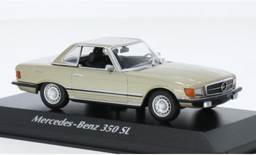 Modellautos Mercedes 350 1/43 Maxichamps SL Hardtop (R107) metallise beige 1974 Mercedes 350 1/43 Maxichamps SL Hardtop (R107) metallise beige 1974 modellautos