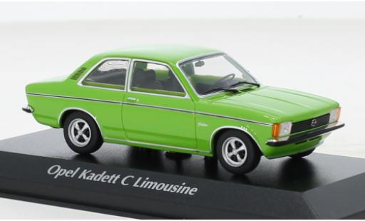 Opel Kadett 1/43 Maxichamps C Berline grün 1978 modellautos