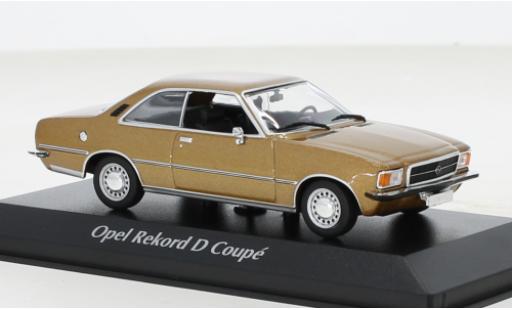 Modellautos Opel Rekord 1/43 Maxichamps D Coupe metallise beige 1975 Opel Rekord 1/43 Maxichamps D Coupe metallise beige 1975 modellautos
