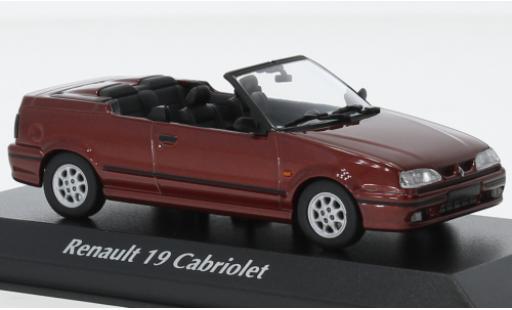 Modellautos Renault 19 1/43 Maxichamps cabriolet metallise rouge foncé 92 Renault 19 1/43 Maxichamps cabriolet metallise rouge foncé 92 modellautos