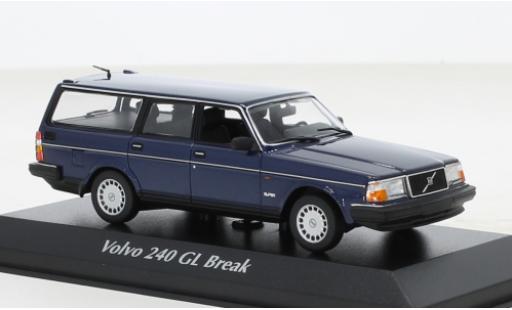 Modellautos Volvo 240 1/43 Maxichamps GL Break metallise blau 1986 Volvo 240 1/43 Maxichamps GL Break metallise blau 1986 modellautos