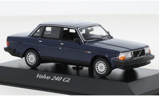 Volvo 240 1/43 Maxichamps GL blau 1986 modellautos