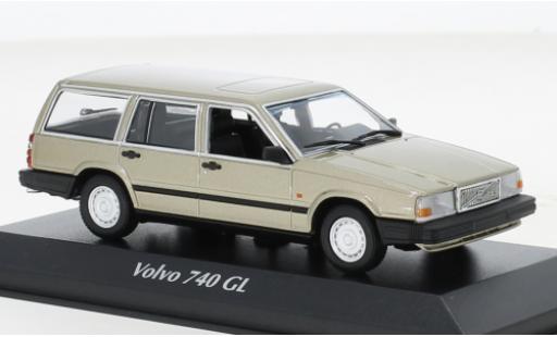 Volvo 740 1/43 Maxichamps Break metallise beige 1986 modellautos