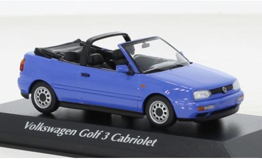 Volkswagen Golf 1/43 Maxichamps III Cabriolet blau 1997 modellautos