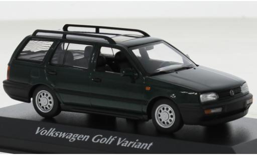 Volkswagen Golf 1/43 Maxichamps Variant metallise grün 1997 modellautos