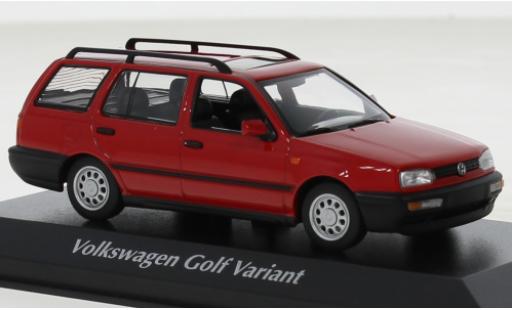 Volkswagen Golf 1/43 Maxichamps Variant rot 1997 modellautos