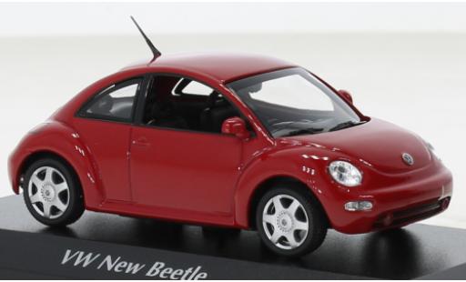 Modellautos Volkswagen New Beetle 1/43 Maxichamps rot 1998 Volkswagen New Beetle 1/43 Maxichamps rot 1998 modellautos