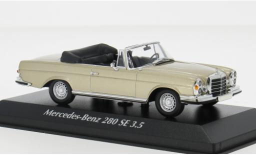 Mercedes 280 1/43 Maxichamps SE 3.5 (W111) Cabriolet gold 1970 1:43 modellautos