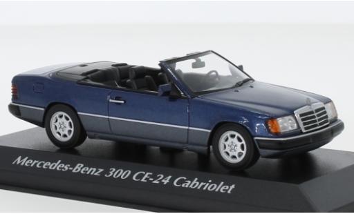 Mercedes 300 1/43 Maxichamps CE-24 Cabriolet (A124) mettalic blau 1991 modellautos