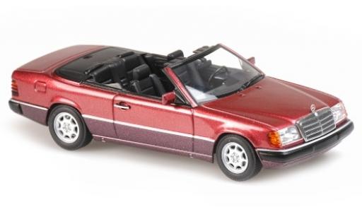 Mercedes 300 1/43 Maxichamps CE-24 Cabriolet (A124) mettalic rot 1991 modellautos
