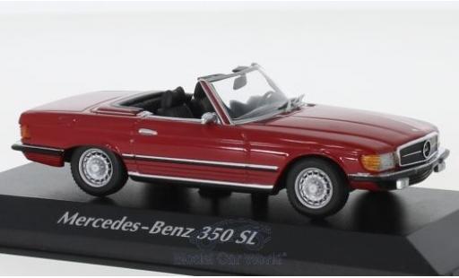 Modellautos Mercedes 350 1/43 Maxichamps SL (R107) rot 1974 Mercedes 350 1/43 Maxichamps SL (R107) rot 1974 modellautos