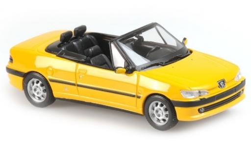 Peugeot 306 1/43 Maxichamps Cabriolet gelb 1998 modellautos