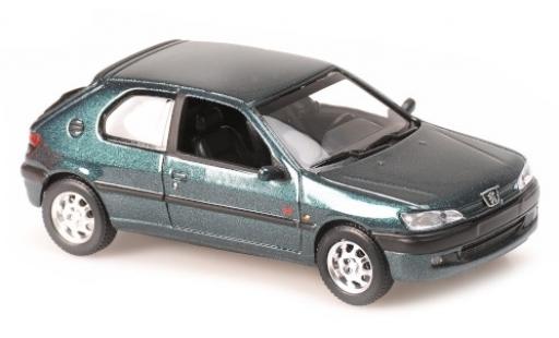 Peugeot 306 1/43 Maxichamps mettalic grün 1998 modellautos