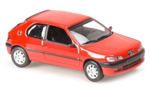 Peugeot 306 1/43 Maxichamps rot 1998 modellautos