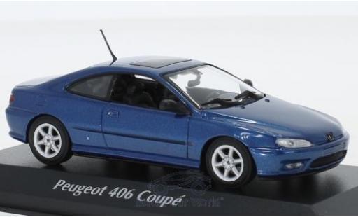 Modellautos Peugeot 406 1/43 Maxichamps Coupe mettalic blau 1997 Peugeot 406 1/43 Maxichamps Coupe mettalic blau 1997 modellautos