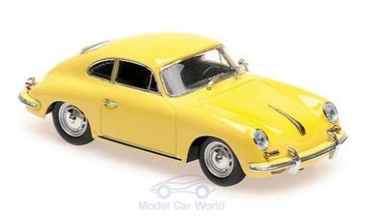 Porsche 356 1/43 Maxichamps B Coupe gelb 1961 modellautos