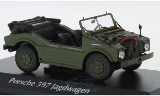 Modellautos Porsche 597 1/43 Maxichamps Jagdwagen oliv 1954 Porsche 597 1/43 Maxichamps Jagdwagen oliv 1954 modellautos
